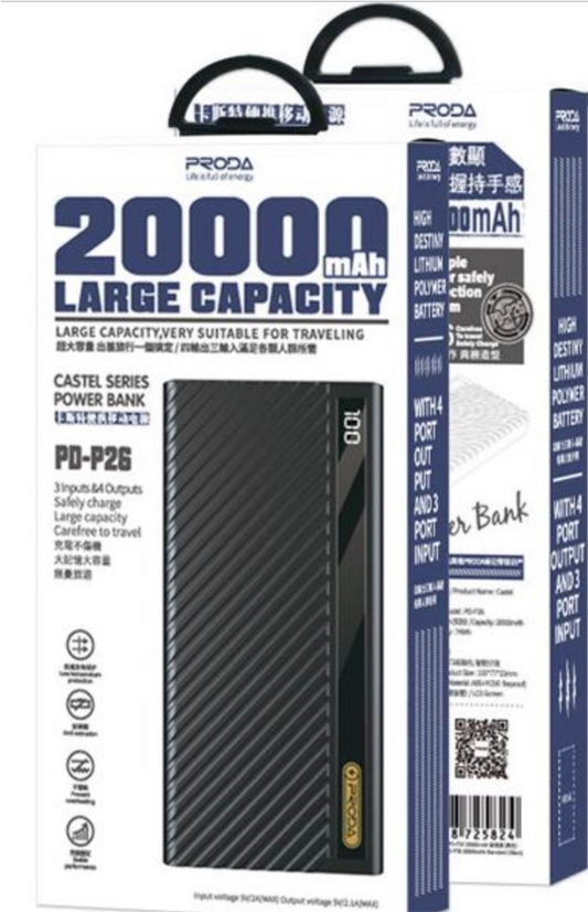 Power Bank 20000 PRODA